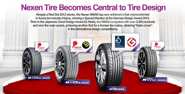 Nexen Tire, Continuous Design Award Winning