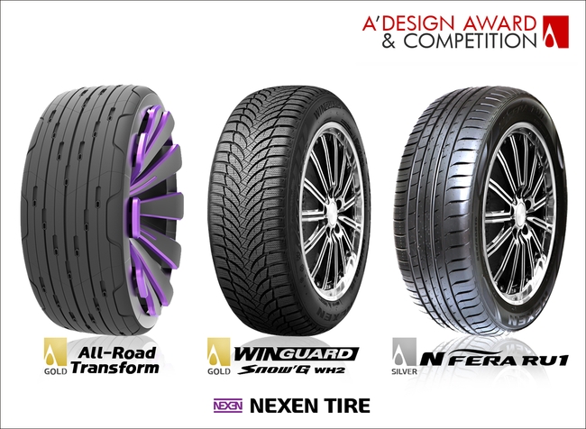 NEXEN TIRE Receive Three Awards from the A’ Design Award and Competition
