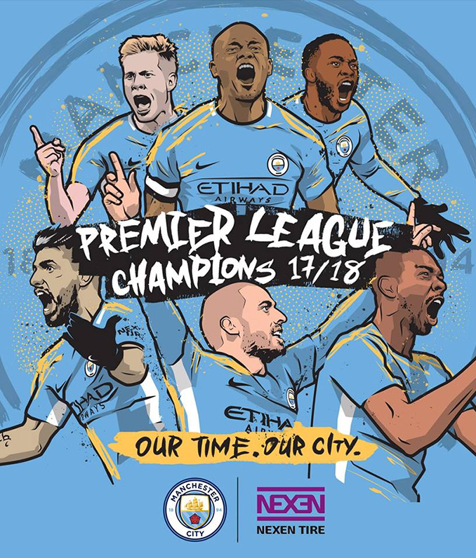 Man City crowned Premier League 2017/18 champions