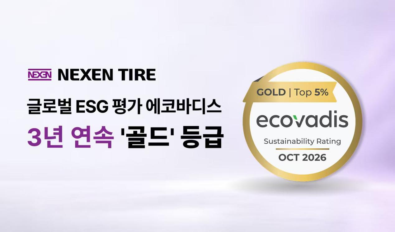 耐克森轮胎于EcoVadis ESG评估连续三年斩获