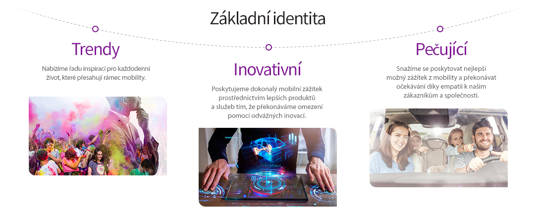 TRENDY-Improve customers’ quality of life by thinking ahead and creatively to solve problems  / INNOVATIVE-Enhance convenience for customers with an adventurous mindset to develop perfect products and services  / CARING-Strive together towards touching the hearts of customers and society