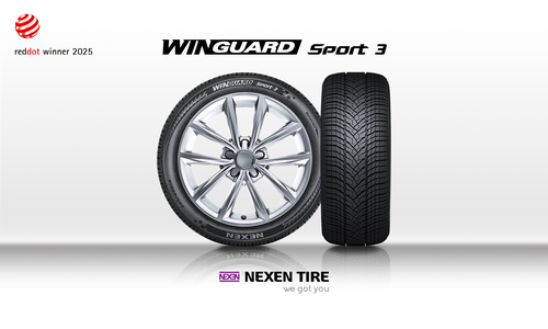 NEXEN TIRE remporte le Red Dot Design Award 2025 pour son pneu hiver ‘WINGUARD Sport 3’
